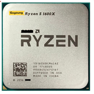 Yzx Ryzen 5 1600X R5 1600X 3.6GHz ซ็อกเก็ตโปรเซสเซอร์ CPU 95W L3=16M YD160XBCM6IAE AM4 สําหรับเล่นเกม 0.014