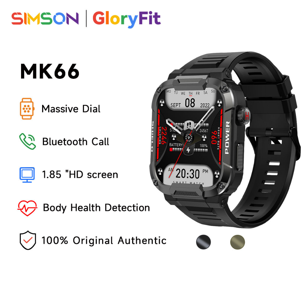 Gift 】GloryFit MK66 International Edition นาฬิกาข้อมือสมาร์ทวอทช์ ...