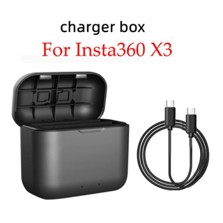 กล่องชาร์จการ์ด 2 ช่อง สําหรับกล้องแอคชั่น Insta360 X3 Insta360 X 3