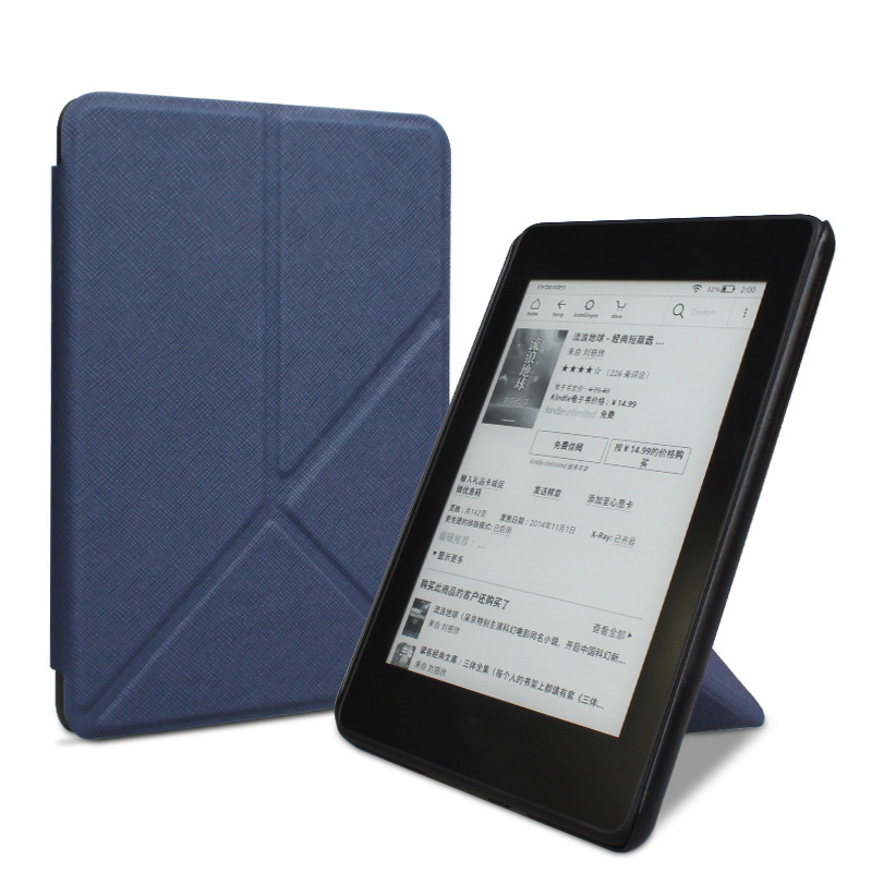 ใหม่ เคสหนัง ฝาพับ พร้อมช่องใส่บัตร สําหรับ Kindle Paperwhite 4 3 2 1 ...