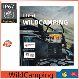 Mifa WildCamping ลําโพงบลูทูธไร้สาย 5.3 20W พร้อมซับวูฟเฟอร์ กันน้ํา IPX67 38 ชั่วโมง คุณภาพสูง สําหรับตั้งแคมป์กลางแจ้ง