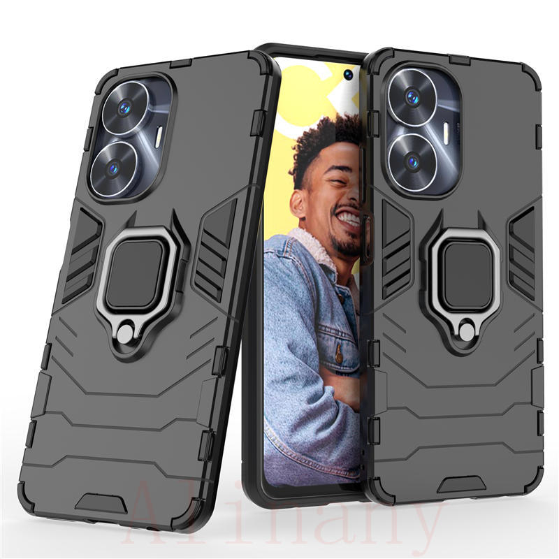 เคส-realme-c55-ฮาร์ดเคสกันกระแทกเคสโทรศัพท์-hybrid-armor-shockproof-ring-phone-case-realme-c55-c-55-cover-stand