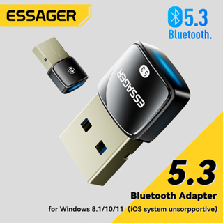 Essager 5.3 ตัวรับสัญญาณบลูทูธ 5 in 1 usb เชื่อมต่อบลูทูธอัตโนมัติ สําหรับ Windows 8.1/10/11