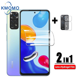 ฟิล์มไฮโดรเจลกันรอย แบบเต็มจอ Xiaomi Redmi Note 12 4G + 11 Pro 5G 11s 10 10s 9 9s 8 7 Plus PPF ป้องกันรอยขีดข่วน TPU บางพิเศษ ฟิล์มเลนส์กล้องสำหรับ