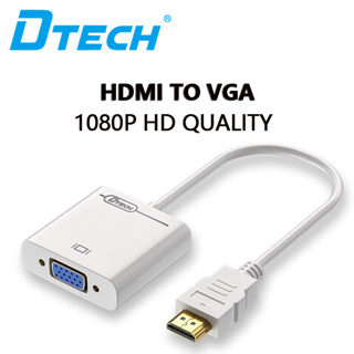 อะแดปเตอร์แปลงสายเคเบิ้ล HDMI เป็น VGA HD สําหรับแล็ปท็อป คอมพิวเตอร์ กล่องทีวี โปรเจคเตอร์ [ไม่มีเสียง ไม่มีพาวเวอร์ซัพพลาย]