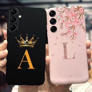 เคสโทรศัพท์มือถือแบบนิ่ม กันกระแทก ลายตัวอักษรมงกุฎ แฟชั่น สําหรับ Samsung Galaxy M54 5G 2023 M54 5G SM-M546B M 54