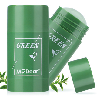 Msdear มาสก์ชาเขียว สําหรับกําจัดสิวหัวดํา ด้วยสารสกัดจากชาเขียว ทําความสะอาดรูขุมขนอย่างล้ําลึก ให้ความชุ่มชื้น กําจัดสิวหัวดํา สําหรับทุกสภาพผิว ผู้ชายและผู้หญิง