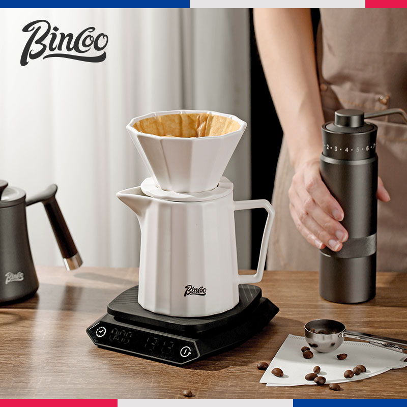 bincoo-หม้อชงกาแฟเซรามิค-รูปเกาลัด-ของใช้ในครัวเรือน