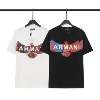Arman1 เสื้อแขนสั้นลําลอง ผ้าฝ้าย พิมพ์ลาย แฟชั่นฤดูร้อน สําหรับผู้ชาย และผู้หญิง