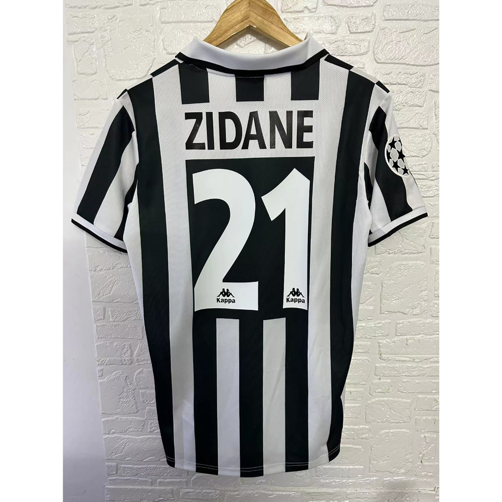 เสื้อกีฬาแขนสั้น-ลายทีมชาติฟุตบอล-juventus-zidane-del-piero-96-97-ชุดเหย้า-คุณภาพดี-สไตล์เรโทร