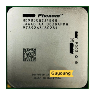 ซ็อกเก็ตโปรเซสเซอร์ CPU YZX Phenom X4 9850 HD9850WCJ4BGH HD985BWCJ4BGH 2.5 GHz 95W Quad-Core AM2+