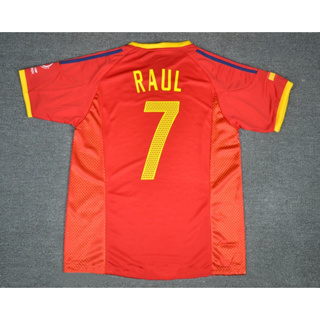2002 เสื้อยืด พิมพ์ลาย Spain RAUL HIERRO PUYOL คุณภาพสูง สไตล์เรโทร สําหรับบ้าน