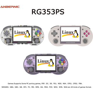 Anbernic RG353PS เกมคอนโซล เรโทร 3.5 นิ้ว 640*480 RK3566 Quad-Core 64 บิต Linux ควบคุมบลูทูธ หลายภาษา WIFI ต่อสู้ออนไลน์ HDMI มอเตอร์สั่น เกมมิ่งมือถือ