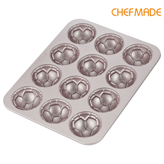 Chefmade แม่พิมพ์ทํามัฟฟิน เค้ก 12 ช่อง ไม่ติดผิว WK9837
