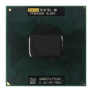 Yzx Core 2 Duo T9550 SLGE4 ซ็อกเก็ตโปรเซสเซอร์ CPU เกลียวคู่ 2.6 GHz 6M 35W P