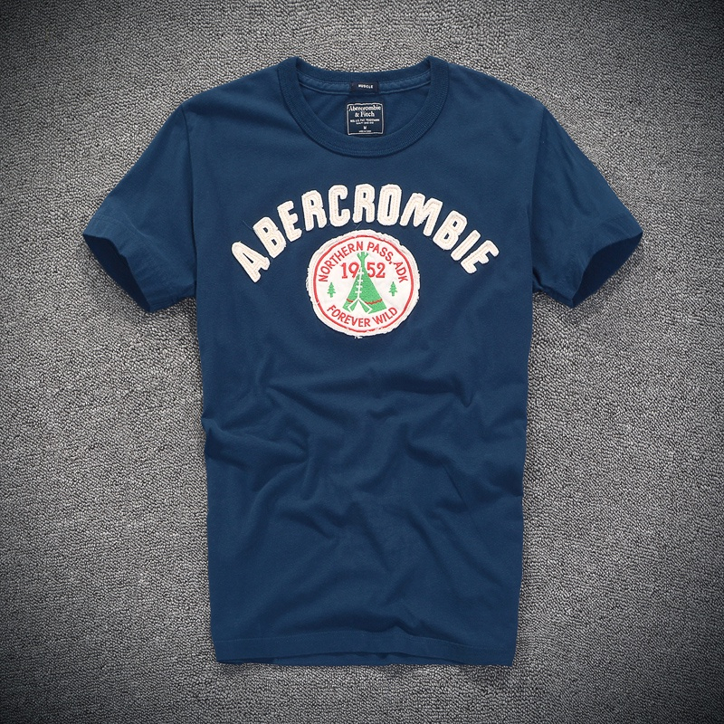 abercrombie-fitch-ใหม่-เสื้อยืดลําลอง-สําหรับผู้ชาย-ผ้าฝ้าย-แขนสั้น-คอกลม-สีพื้น-iikfgf