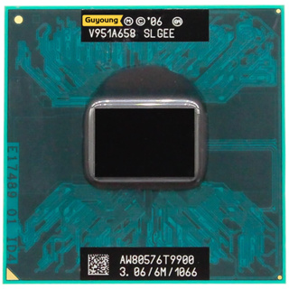 Yzx Core 2 Duo T9900 SLGEE 3.0 GHz Dual-Core โปรเซสเซอร์ CPU 6M 35W ซ็อกเก็ต P สําหรับโน้ตบุ๊ก แล็ปท็อป