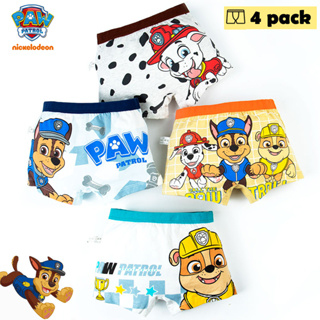 สินค้า กางเกงชั้นใน ลาย Paw Patrol ทรงขาสั้น นุ่มใส่สบาย สำหรับเด็กผู้ชาย ชุด 4 ตัว