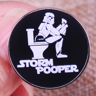 Storm POOPER เข็มกลัดเคลือบ ลาย Star war meme Lapel Pin เครื่องประดับ สําหรับเพื่อน