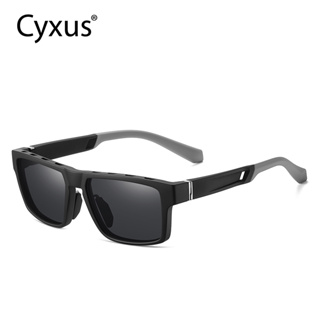 Cyxus แว่นตากันแดด เลนส์โพลาไรซ์ TR90 ป้องกันรังสียูวี 400 สําหรับผู้ชาย ผู้หญิง เหมาะกับการเล่นกีฬา กลางแจ้ง 1072