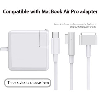 อะแดปเตอร์ชาร์จเร็ว สําหรับแล็ปท็อป Macbook Pro Air 13 15 นิ้ว T/L-Tip TypeC PD 30W 60W 45W 60W 85W A2337 A2681 A1932 A1466 A1278 A2338