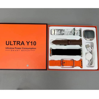 Y10 Ultra 4 in 1 นาฬิกาข้อมือสมาร์ทวอทช์แฟชั่น เชื่อมต่อบลูทูธ วัดอัตราการเต้นหัวใจ หลากสี สําหรับออกกําลังกาย