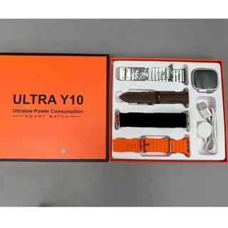 Y10 Ultra 4 in 1 นาฬิกาข้อมือสมาร์ทวอทช์แฟชั่น เชื่อมต่อบลูทูธ วัดอัตราการเต้นหัวใจ หลากสี สําหรับออกกําลังกาย