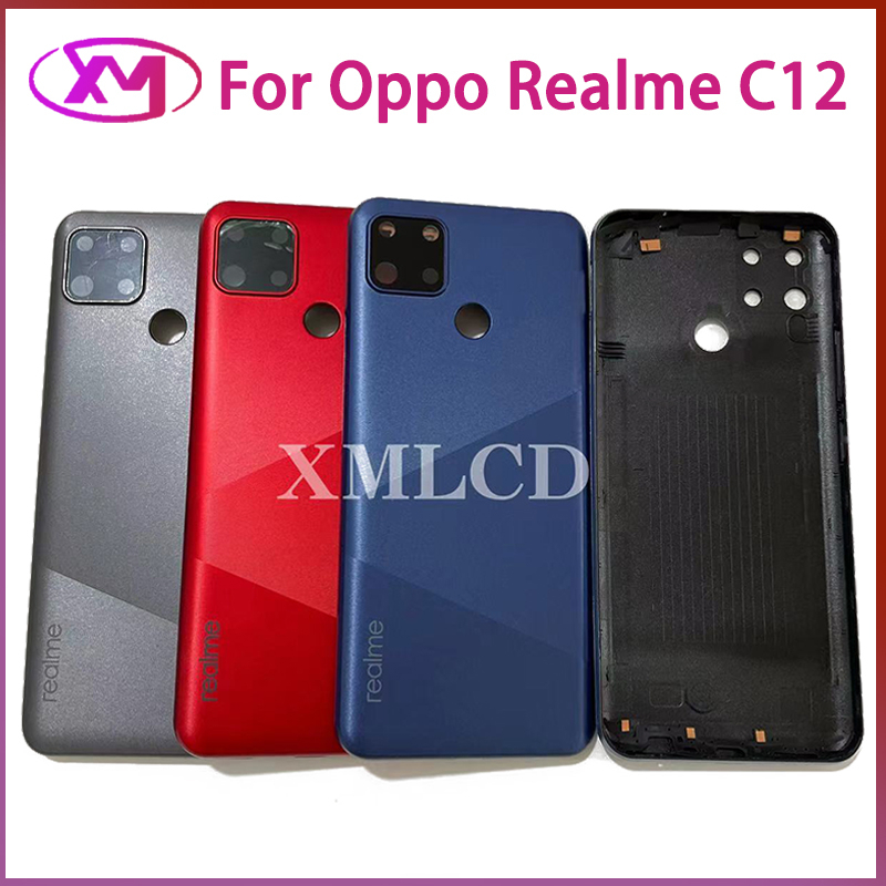 ฝาหลัง Oppo Realme C12 กระจกหลัง Battery Back Cover For RMX2189 ฝาหลัง ...