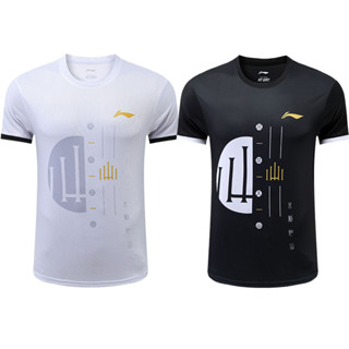 Li ning ใหม่ เสื้อกีฬาแบดมินตันลําลอง ระบายอากาศ แห้งเร็ว สําหรับผู้ชาย และผู้หญิง 2023