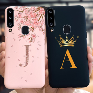 เคสโทรศัพท์มือถือแบบนิ่ม กันกระแทก ลายมงกุฎ ตัวอักษรน่ารัก สําหรับ Samsung Galaxy A20S A207 SM-A207F