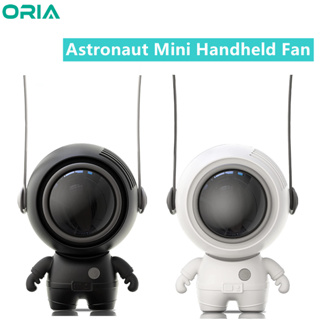 Oria พัดลมมือถือ รูปนักบินอวกาศ ขนาดเล็ก แบบพกพา ชาร์จ USB สําหรับสํานักงาน ในร่ม กลางแจ้ง
