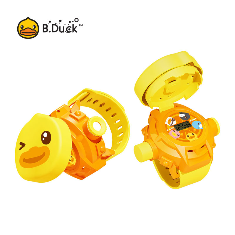 b-duck-นาฬิกาเด็ก-ฟังก์ชั่นการฉายภาพการ์ตูน