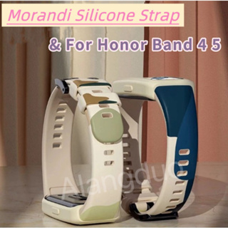 Morandi สายนาฬิกาข้อมือซิลิโคน แบบเปลี่ยน สําหรับ Huawei Honor Band 4 5 Honor Band 5 4