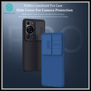 Nillkin เคสโทรศัพท์มือถือ สำหรับ Huawei P60 / P60 Pro Camshield Pro กับ แบบสไลด์กันกล้อง TPU PC กันกระแทกหรูหราสีดำสีฟ้าแข็งโทรศัพท์ปก