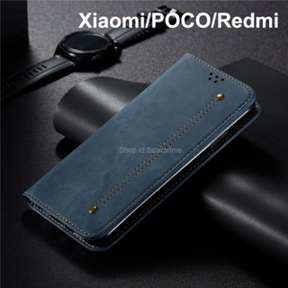 POCO F5 Pro Redmi Note 12 Pro+5G Xiaomi 13 Pro X5 Pro 12T Pro C40 10C 12 Pro X4 Pro Note 11/11S Pro 11T/10T Pro Mi 11 Lite M4/M3 Pro X3 GT NFC F3 Note 10/10S/9/9S Pro เคสฝาพับ เคสหนัง เคสโทรศัพท์
