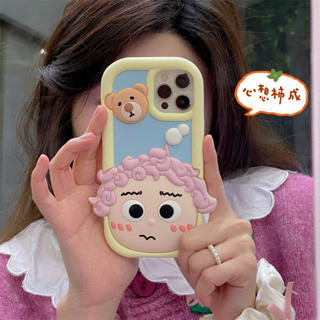 เคสโทรศัพท์มือถือ ซิลิโคนนิ่ม ลาย 3 มิติ สามมิติ สําหรับ iphone 14 Pro Max 13 Pro Max 12 Pro Max