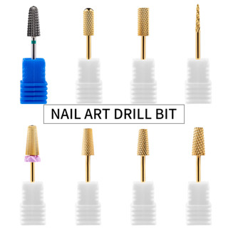 หัวเจียรเล็บ หัวเหล็กทังสเตน แยกชิ้น 1 ชิ้น Tungsten Carbide Nail Drill Bits