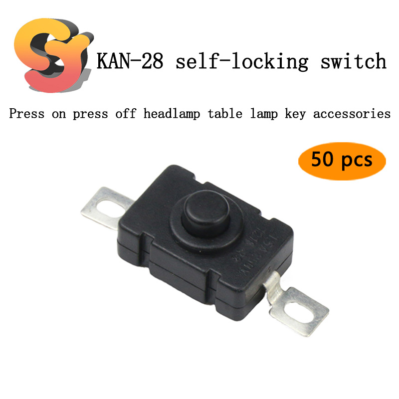 [พร้อมส่ง] Kan-28 ปุ่มกดสวิตช์ไฟหน้า แบบล็อคในตัว 50 ชิ้น | Shopee Thailand