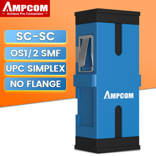 Ampcom SC-SC อะแดปเตอร์ข้อต่อไฟเบอร์ออปติคอล SMF MMF ตัวเมีย เป็นตัวเมีย APC UPC