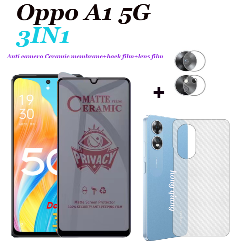 3in1-oppo-a1-5g-ฟิล์มกระจกนิรภัย-ป้องกันการแอบมอง-oppo-a17-a17k-ฟิล์มเซรามิค-และฟิล์มด้านหลัง-oppo-a16-16s-a15-a15s-a16k-ฟิล์มกันรอยหน้าจอ-ฟิล์มเลนส์-ฟิล์มด้านหลัง