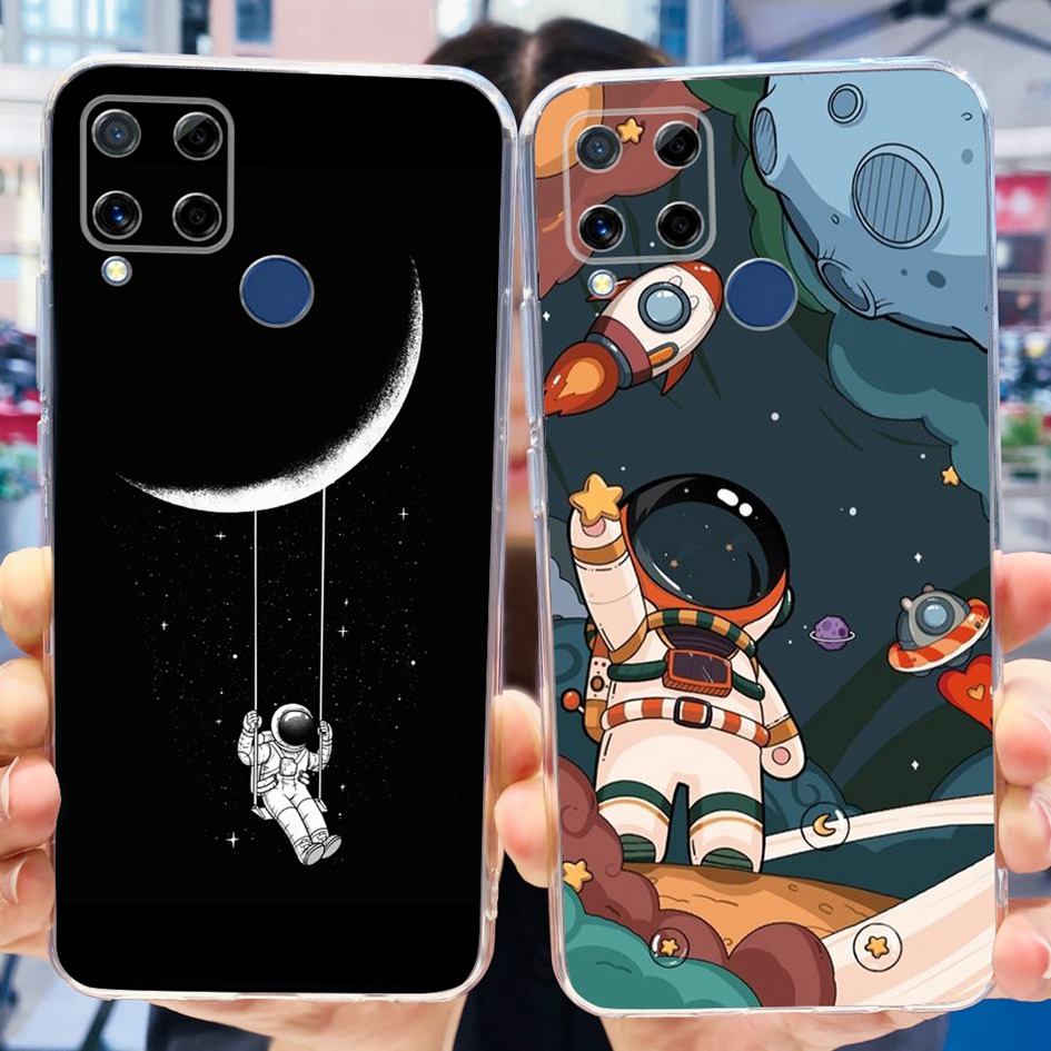 เคสโทรศัพท์มือถือ-ซิลิโคนนิ่ม-ลายนักบินอวกาศน่ารัก-สําหรับ-realme-c15-realme-c15-2020-rmx2180-c-15-real-me-c15