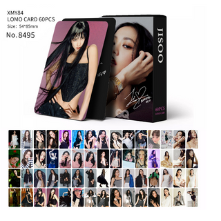 โปสการ์ด อัลบั้มรูปภาพ Black-Pink JISOO LISA VOUGE สีดํา สีชมพู จํานวน 60 ชิ้น ต่อกล่อง