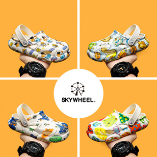 Skywheel Crocs รองเท้าแตะ พื้นนิ่ม กันลื่น แฟชั่นฤดูร้อน สําหรับเด็กผู้ชาย และเด็กผู้หญิง 2023