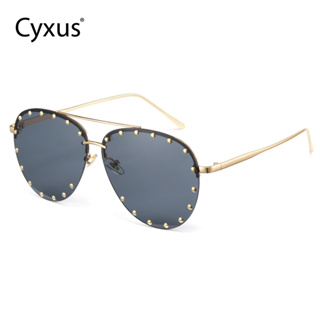 Cyxus Aviator แว่นตากันแดดแฟชั่น ป้องกันรังสียูวี 400 สําหรับผู้ชาย ผู้หญิง เหมาะกับการขับขี่ 1078