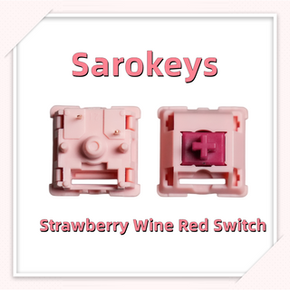 Sarokeys สวิตช์คีย์บอร์ด HIFI 5 พิน 21 มม. สีไวน์แดง DIY