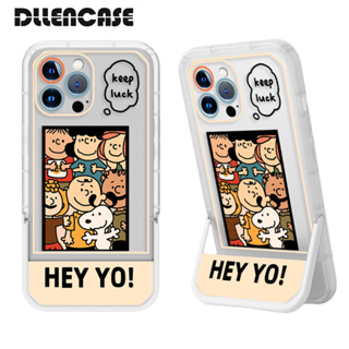 Dllencase เคสโทรศัพท์ ซิลิโคนนิ่ม กันกระแทก พร้อมที่ตั้งวาง สําหรับ iPhone 13 Pro Max 11 12 13 Pro Pro Max C027