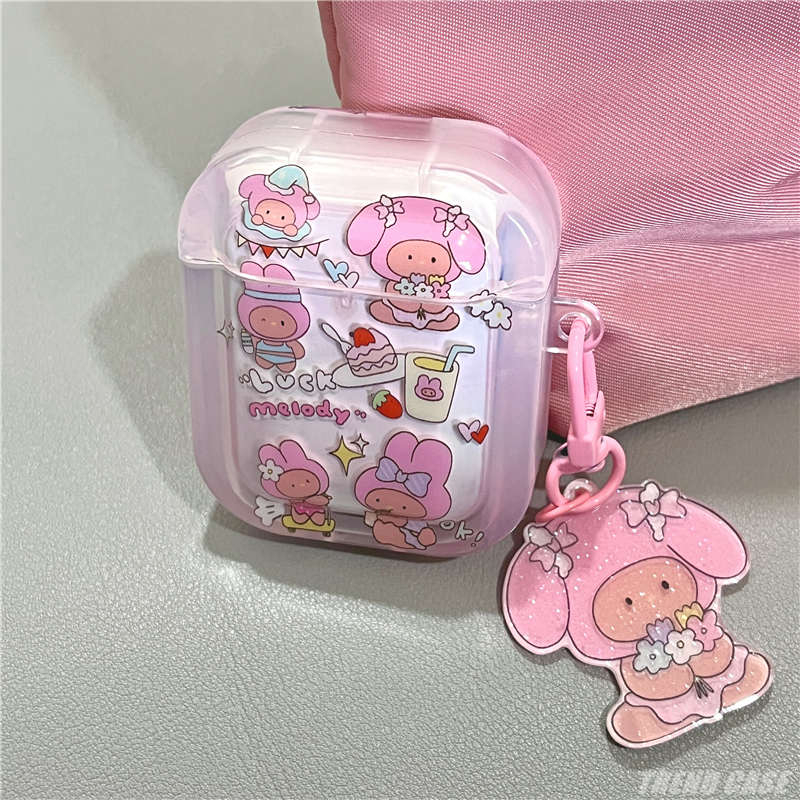 sanrio-เคสหูฟังไร้สาย-แบบใส-ลายการ์ตูนซานริโอ้-เมโลดี้-สําหรับ-apple-airpods-pro-1-2-airpod-3