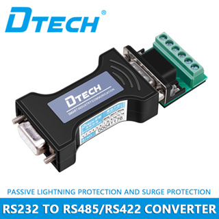 Dtech RS232 เป็น RS485 / RS422 อะแดปเตอร์แปลงข้อมูลการสื่อสารอนุกรม ขนาดเล็ก