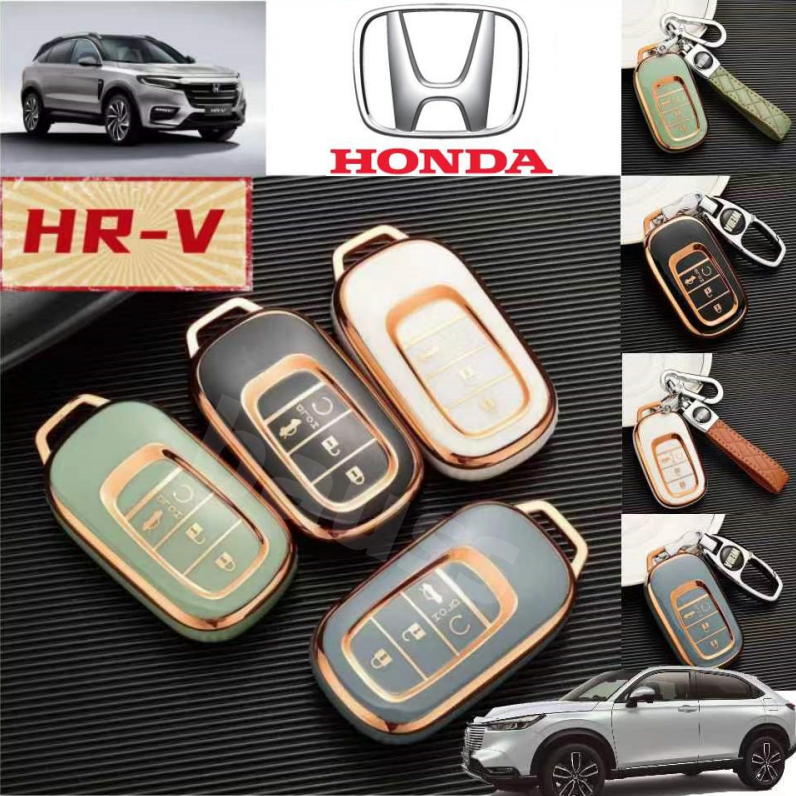 เคสกุญแจรีโมทรถยนต์-tpu-สีรุ้ง-สําหรับ-honda-civic-fc-fe-1-5e-1-5v-1-5rs-hrv-2022-2023