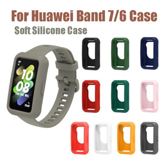 เคสซิลิโคนนิ่ม ป้องกันหน้าจอ อุปกรณ์เสริม สําหรับ Huawei Smart Band 7 6 Honor 6 Huawei Band 7 6